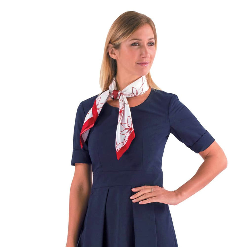 Foulard MADAME bianco e rosso