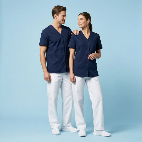 Blouse médicale bleue