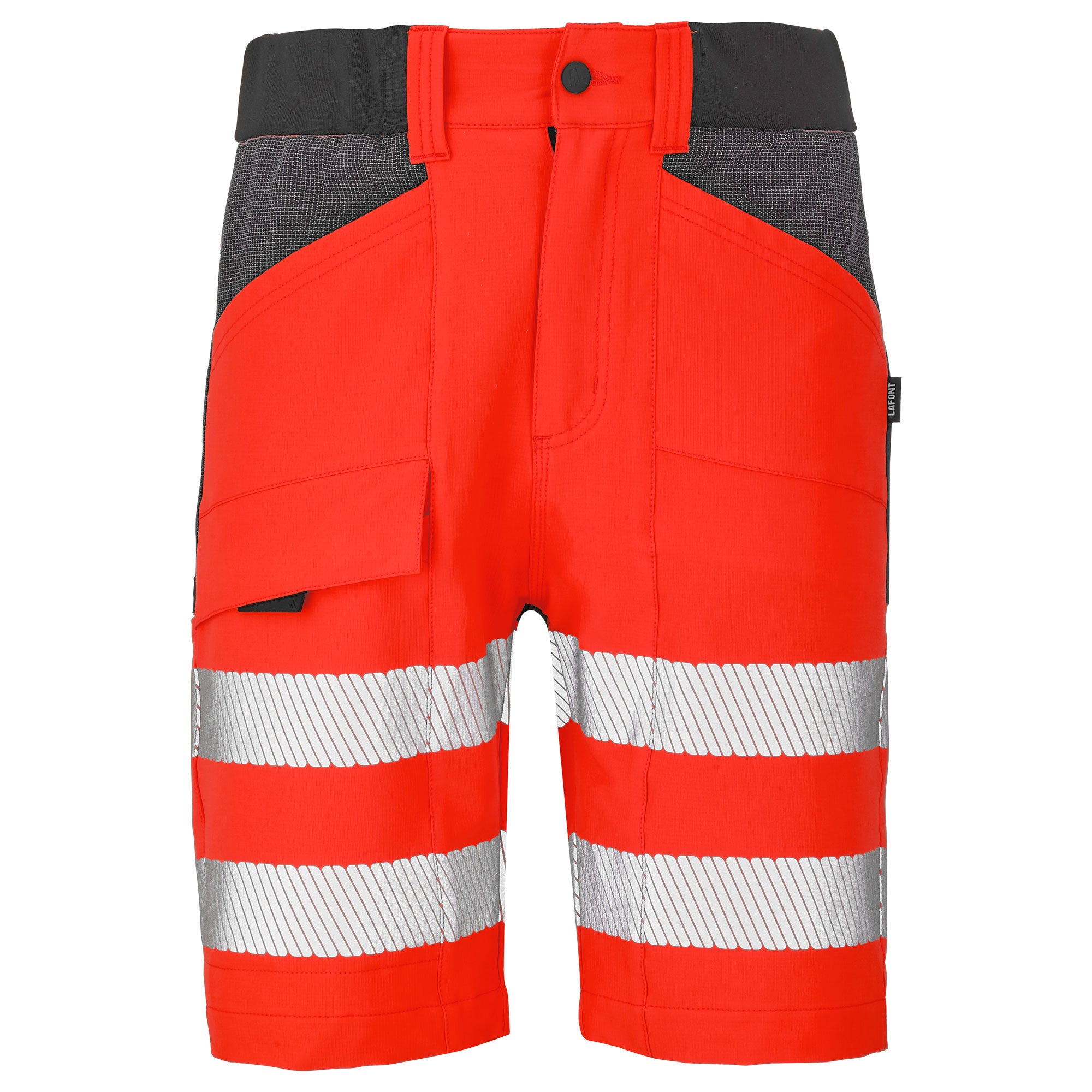 High Visibility Stretch Bermuda Shorts LOOPING HV - Fluorescent