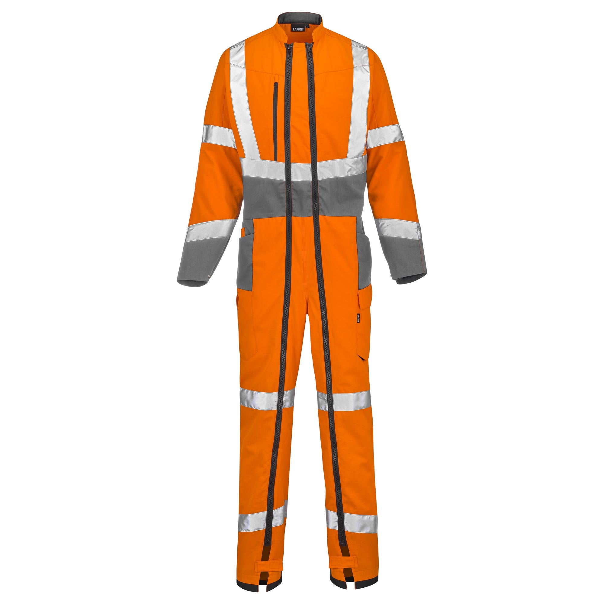 Tuta Antinfortunistica Uomo 2 Pezzi Con Nastro Riflettente Hi Vis Impermeabile