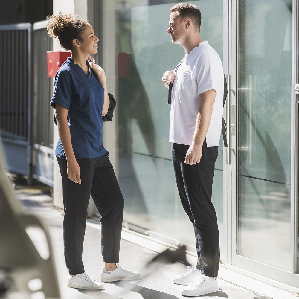 Pantalon Rééducation Homme Zidoley - Ouverture Latérale Boutons, Taille élastique, Confort Baggy