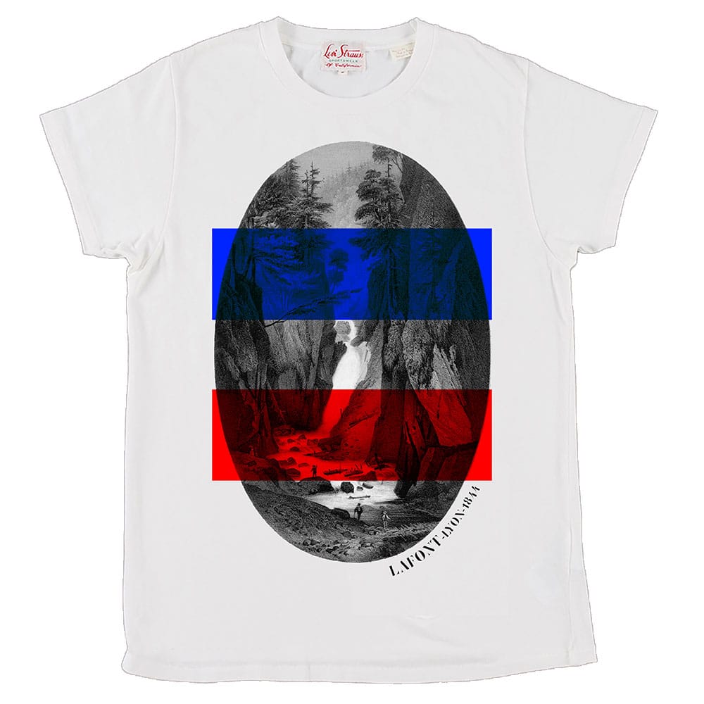 Photo du tee-shirt Rivière de la collection Lafont x Louis-Marie de Castelbajac